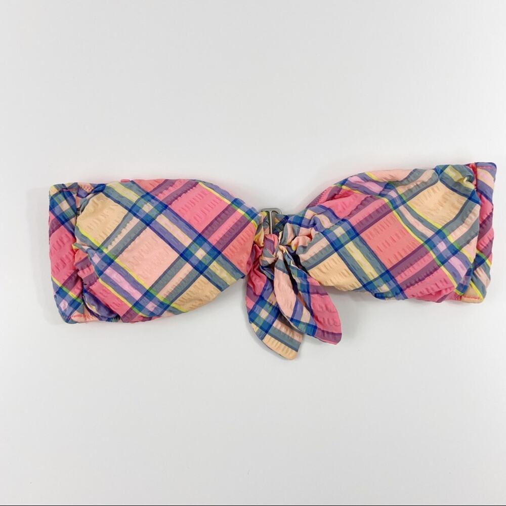 Victoria’s Secret Plaid Bikini Top Sz S